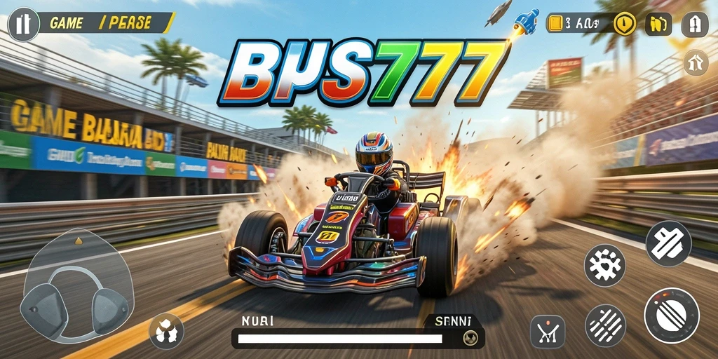 Tampilan gameplay BPJS777 yang menegangkan saat balapan.