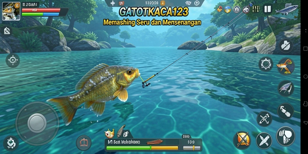 Tangkapan ikan besar dalam permainan GATOTKACA123 yang seru.