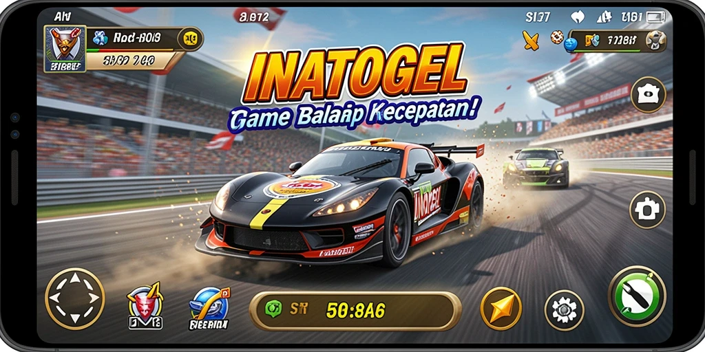 Gameplay seru dalam balapan mobil INATOGEL.
