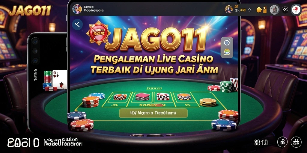 Gameplay Live Casino JAGO11 dengan dealer profesional dan suasana meriah.