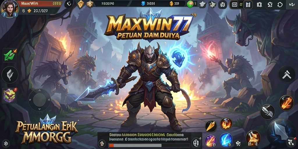 Tampilan gameplay seru di dunia fantasi <strong>MAXWIN77</strong>.