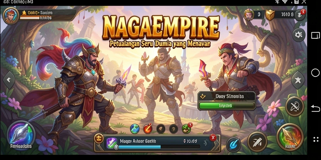 Tampilan menarik dari gameplay seru NAGAEMPIRE.