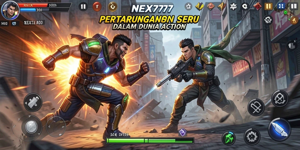 Gameplay NEX777 yang seru dan menegangkan dalam aksi pertarungan.