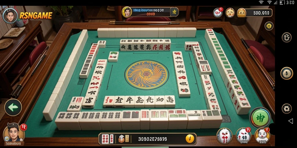 Screenshot gameplay RSNGAME yang menunjukkan keseruan bermain Mahjong.