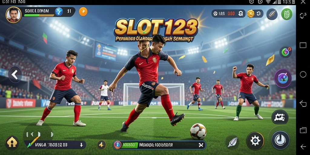 Tampilan menarik dari gameplay olahraga SLOT123 yang mendebarkan.