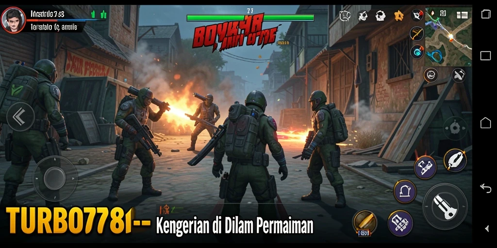 Tampilan gameplay TURBO78 yang mencekam dan menyeramkan.