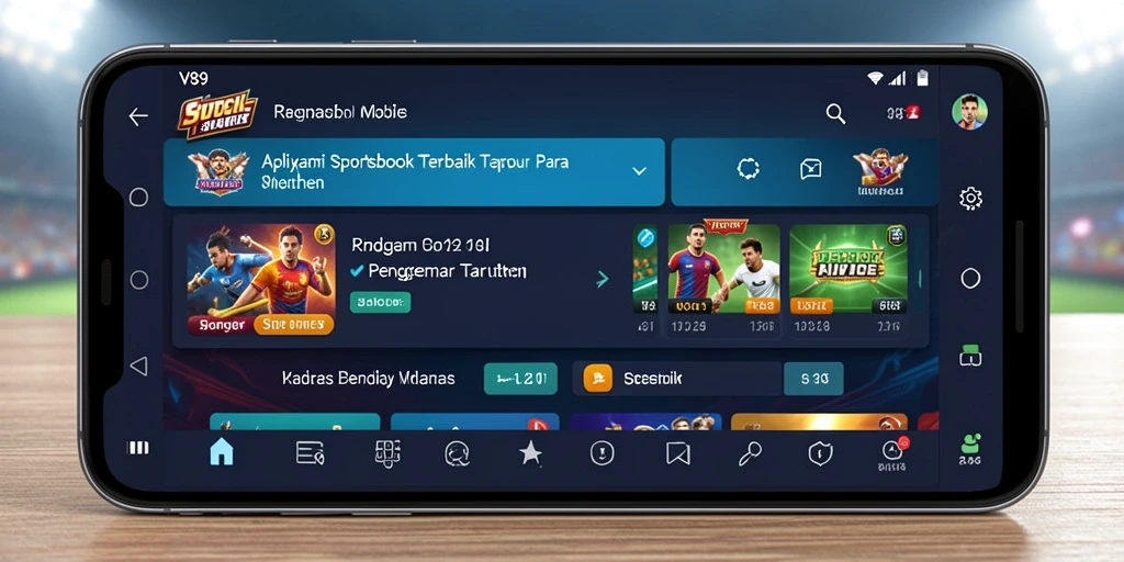 Tampilan gameplay yang menampilkan taruhan olahraga di V89.